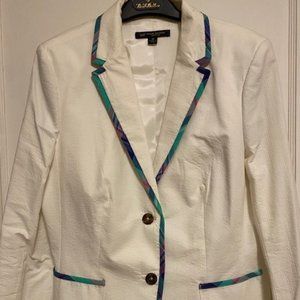 Brooks Brothers "346" Women's Seersucker Blazer. Size 10
